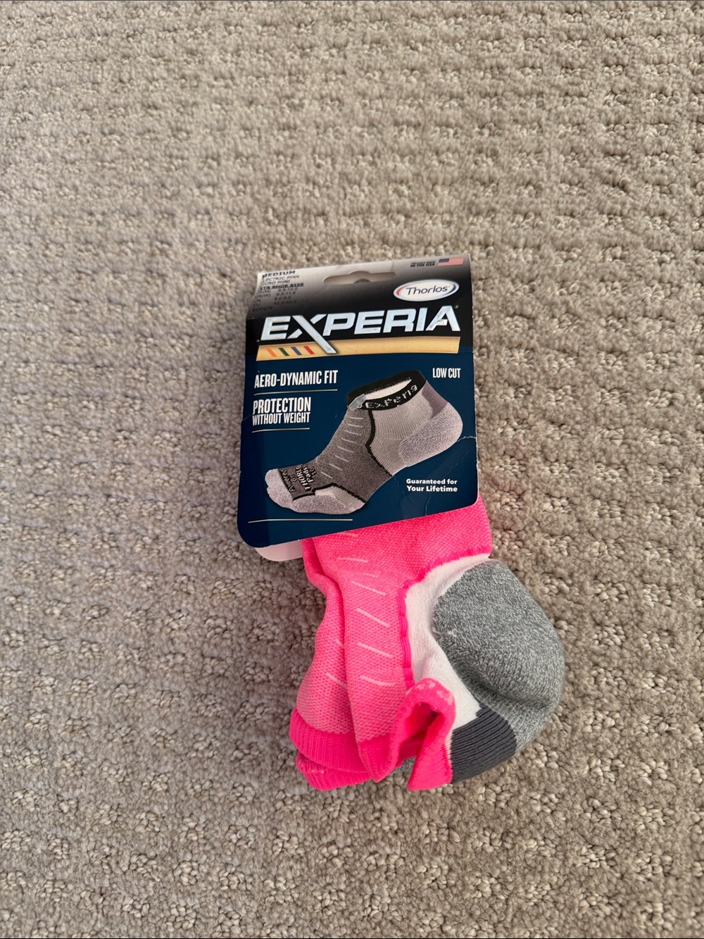 Women’s Low-Cut Athletic Socks - Hot Pink with Gray